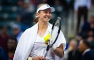 Liudmila Samsonova at the BNP Paribas Open 2025. (Photo: Getty)